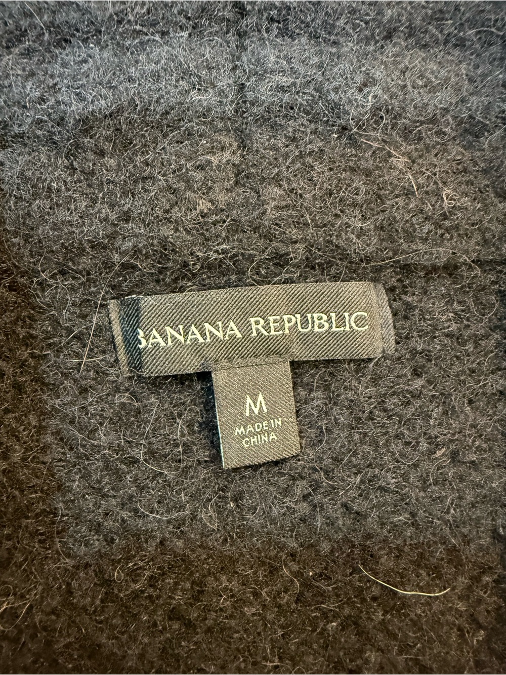 Banana Republic Black Cropped Shawl Collar Cardigan - Picture 6 of 7